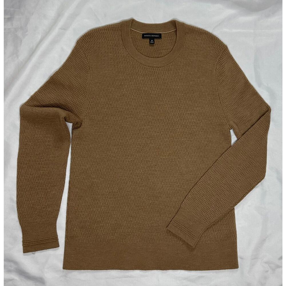 Men's Banana Republic Brown Waffle Sweater